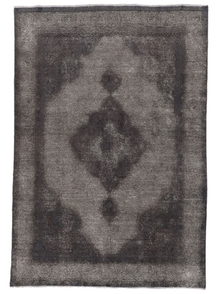 絨毯 カラード ヴィンテージ 194X277 ブラック/茶色 (ウール, ペルシャ/イラン)