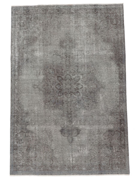  Persian Colored Vintage Rug 196X286 Dark Grey/Black Carpetvista