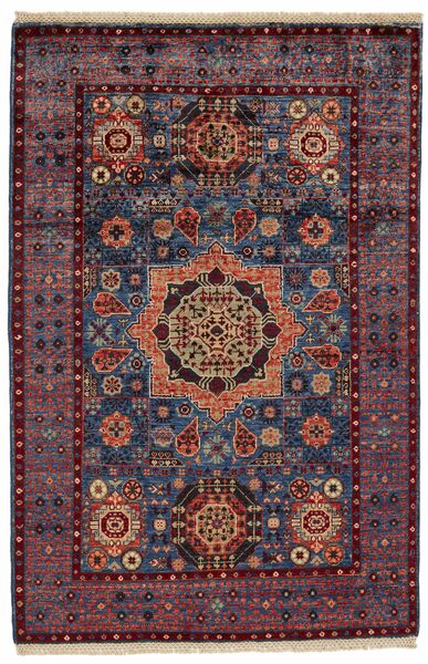 105X157 絨毯 オリエンタル Ziegler Ariana ブラック/ダークレッド (ウール, アフガニスタン)