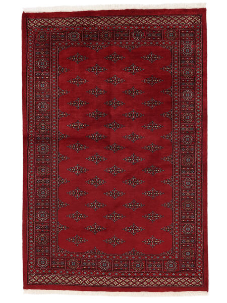 絨毯 オリエンタル パキスタン ブハラ 3Ply 139X210 ダークレッド/ブラック (ウール, パキスタン)