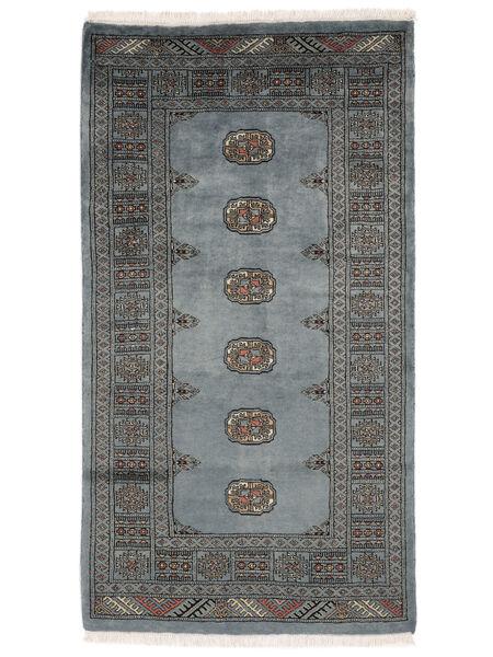 絨毯 パキスタン ブハラ 3Ply 95X170 ダークグレー/ブラック (ウール, パキスタン)