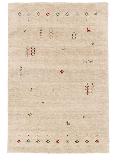  140X200 Small Gabbeh Giza Rug - Beige Wool