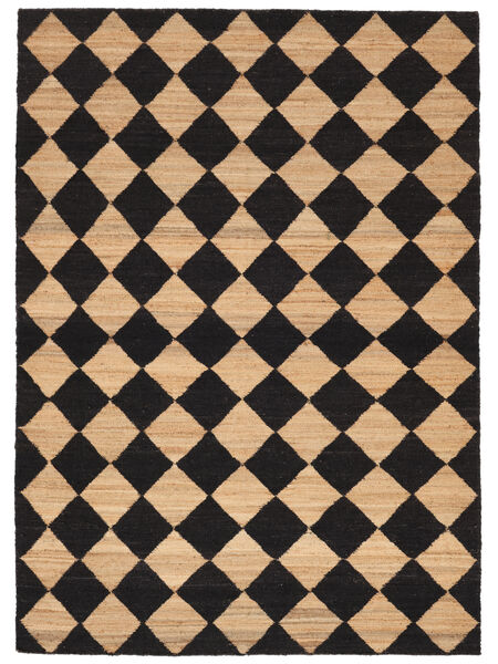  210X300 Romboz Jute Rug - Light Brown/Black