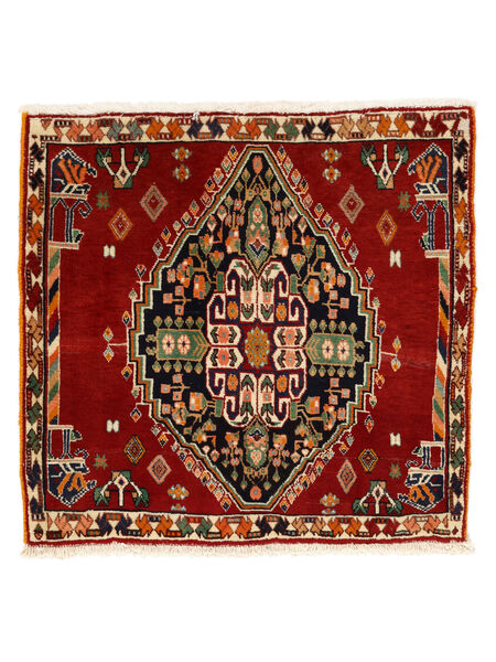  Persian Qashqai Rug 67X70 Square Dark Red/Black (Wool, Persia/Iran)