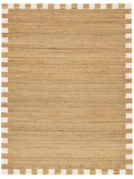  250X350 Chess Frame Jute Light Brown/Natural White Large Rug