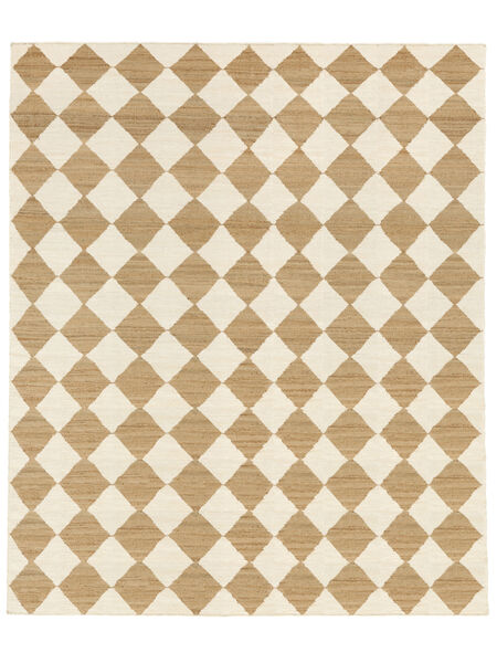  270X360 Large Romboz Jute Rug - Light Brown/Natural White