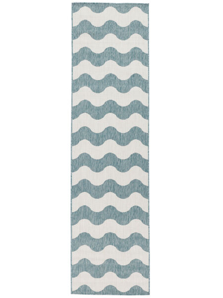 Mare Indoor/Outdoor Rug Washable 80X300 Small Turquoise Runner