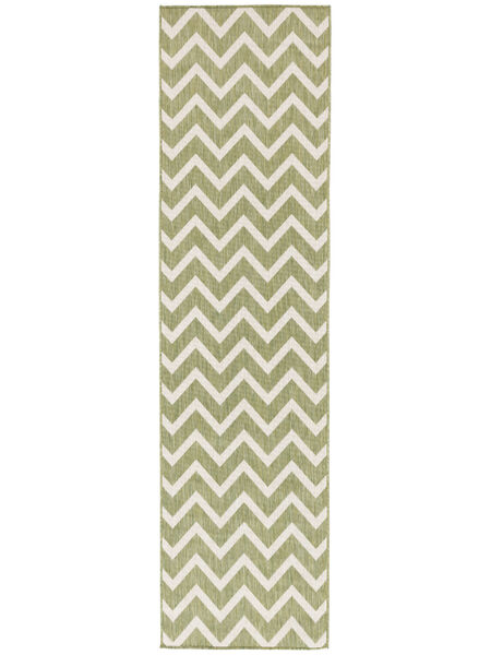  Washable Indoor/Outdoor Rug 80X300 Capri Olive Green Runner
 Small