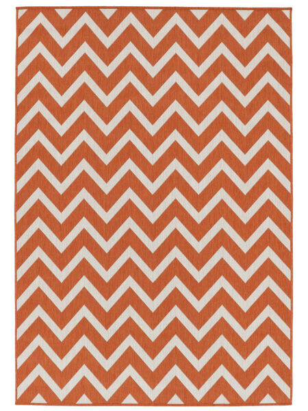 Capri Indoor/Outdoor Rug Washable 140X200 Small Rust Red