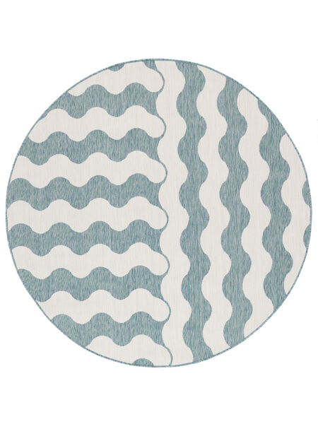  Washable Indoor/Outdoor Rug Ø 200 Mare Turquoise Round