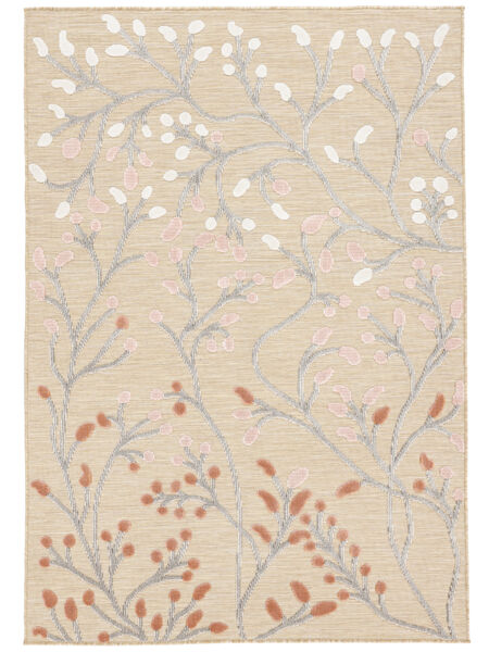 Garden Indoor/Outdoor Rug Washable 140X200 Small Beige/Pink