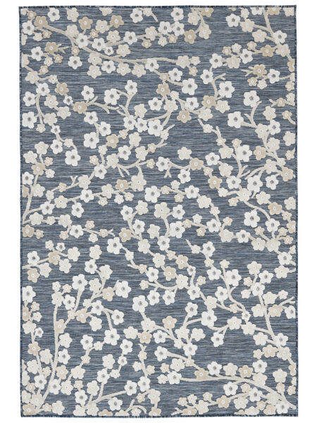 Blossom Indoor/Outdoor Rug Washable 140X200 Small Blue