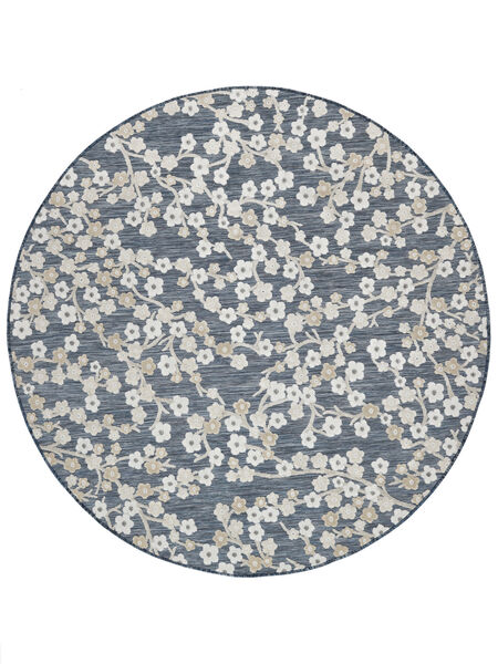  Indoor/Outdoor Rug Ø 200 Washable Blossom - Blue