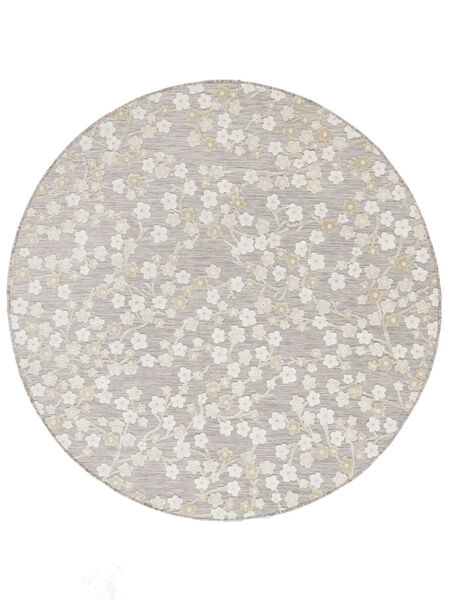 Blossom Indoor/Outdoor Rug Washable Ø 150 Small Beige Round