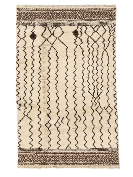  Berber Style Tappeto 115X188 Di Lana Beige/Arancione Piccolo Carpetvista