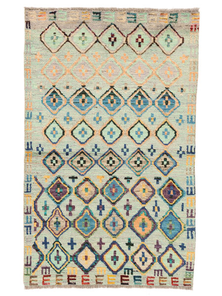 Moroccan Berber - Afghanistan Vloerkleed 87X142 Groen/Oranje Wol, Afghanistan Carpetvista