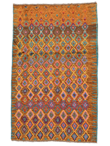 83X140 Dywan Moroccan Berber - Afghanistan Nowoczesny Brunatny/Ciemnoczerwony (Wełna, Afganistan) Carpetvista