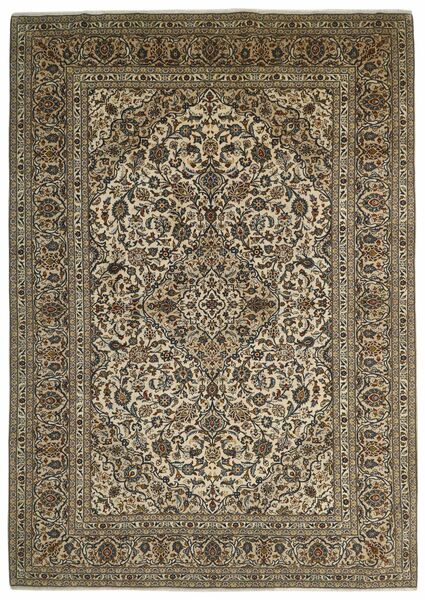絨毯 オリエンタル カシャン 250X354 茶色/ブラック 大きな (ウール, ペルシャ/イラン)