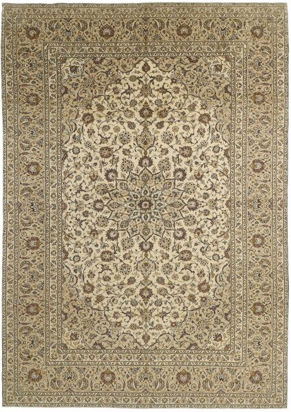 243X348 Keshan Teppich Orientalischer Braun/Orange (Wolle, Persien/Iran)
