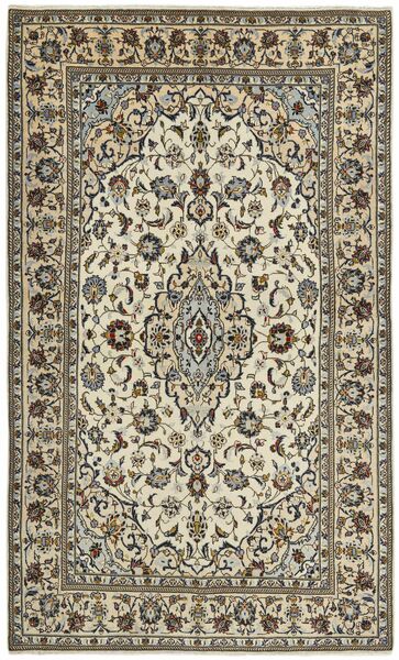 Keshan Teppich 139X230 Braun/Schwarz Wolle, Persien/Iran