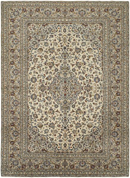 絨毯 カシャン 248X342 茶色/ブラック (ウール, ペルシャ/イラン)