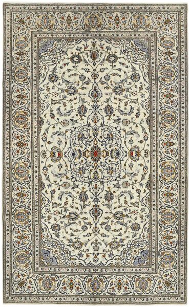 絨毯 ペルシャ カシャン 198X318 ダークイエロー/ブラック (ウール, ペルシャ/イラン)