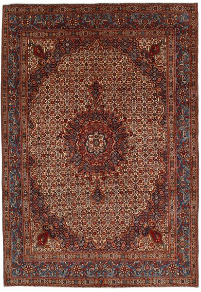 絨毯 オリエンタル ムード 211X308 ブラック/ダークレッド (ウール, ペルシャ/イラン)