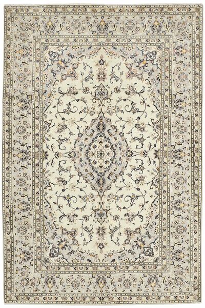  Orientalischer Keshan Teppich 197X301 Gelb/Braun Wolle, Persien/Iran