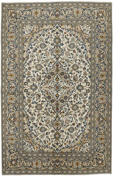 絨毯 オリエンタル カシャン 195X300 ダークイエロー/ブラック (ウール, ペルシャ/イラン)