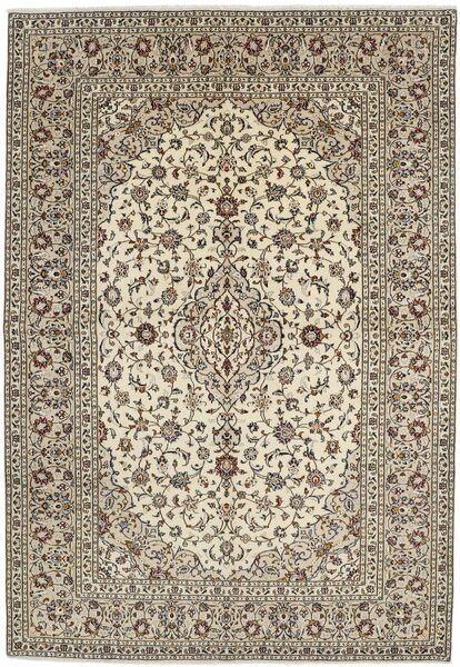 絨毯 ペルシャ カシャン 198X288 オレンジ/茶色 (ウール, ペルシャ/イラン)