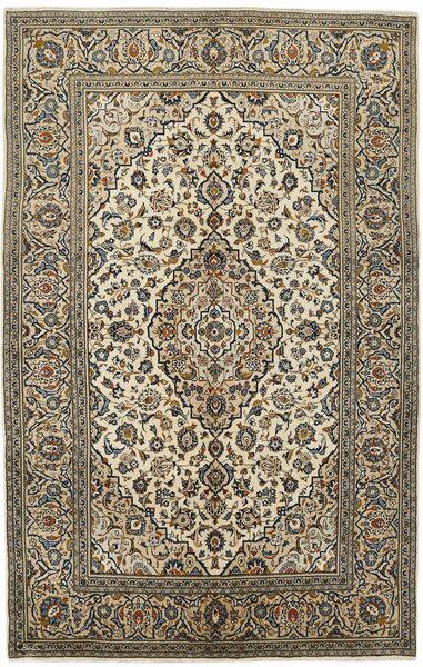 絨毯 ペルシャ カシャン 196X306 茶色/オレンジ (ウール, ペルシャ/イラン)