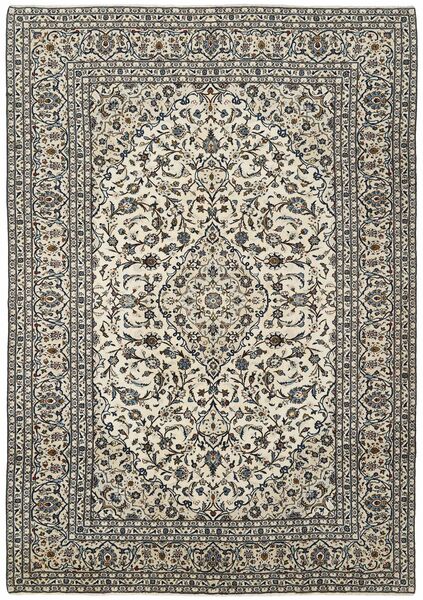 247X348 Keshan Teppich Orientalischer Dunkelgelb/Schwarz (Wolle, Persien/Iran)