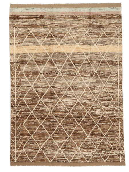  Contemporary Design Rug 245X344 Wool Brown/Orange Large Carpetvista