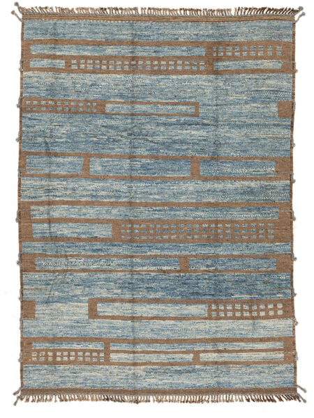  Berber Style Tapete 265X368 Lã Castanho/Cinza Escuro Grande Carpetvista