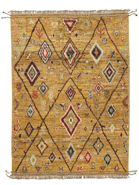 257X355 Tapete Moroccan Berber - Afghanistan Moderno Castanho/Laranja Grande (Lã, Afeganistão) Carpetvista