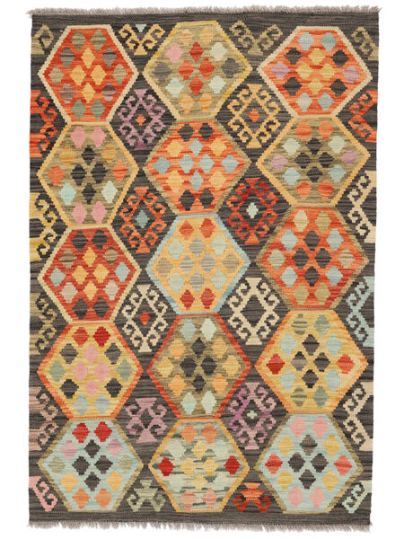 103X153 絨毯 オリエンタル キリム アフガン オールド スタイル 茶色/オレンジ (ウール, アフガニスタン) Carpetvista