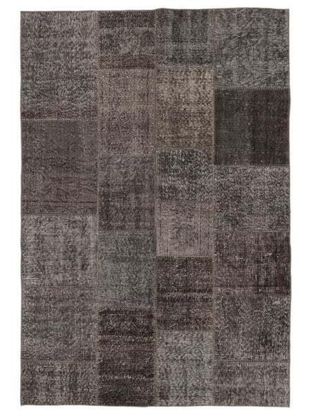 絨毯 Patchwork - Turkiet 140X200 ブラック/茶色 (ウール, トルコ)