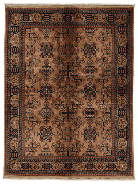 149X197 絨毯 オリエンタル Kunduz ブラック/茶色 (ウール, アフガニスタン) Carpetvista