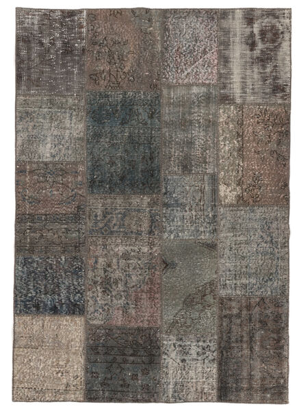 絨毯 Patchwork - Turkiet 140X200 茶色/ブラック (ウール, トルコ)