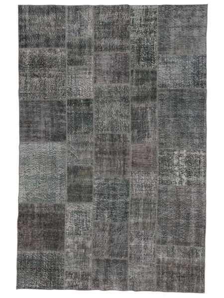 200X300 絨毯 Patchwork - Turkiet モダン ダークグレー/ブラック (ウール, トルコ) Carpetvista