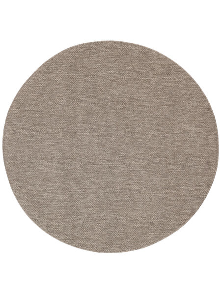 Clio Indoor/Outdoor Rug Washable Ø 250 Large Brown Round