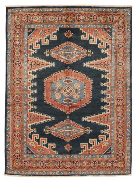 153X201 Kazak Fine Rug Oriental Brown/Black (Wool, Afghanistan) Carpetvista