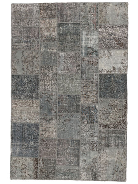 198X300 絨毯 Patchwork - Turkiet モダン ダークグレー/ブラック (ウール, トルコ) Carpetvista