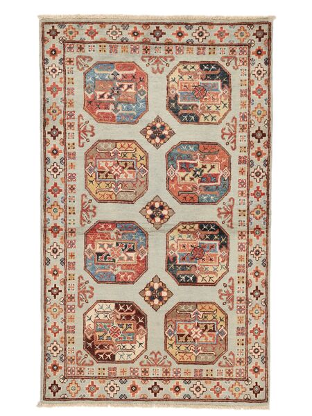  Kazak Fine Rug 91X153 Wool Brown/Beige Small Carpetvista