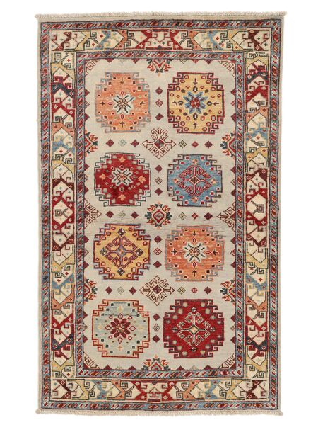 90X145 絨毯 オリエンタル カザック Fine 茶色/ダークレッド (ウール, アフガニスタン) Carpetvista