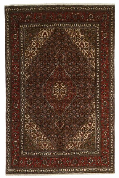 200X300 絨毯 オリエンタル タブリーズ 40 Raj ブラック/茶色 (ウール, ペルシャ/イラン)