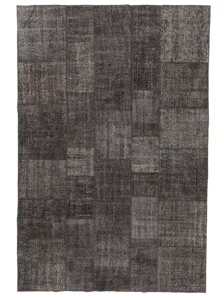 200X300 絨毯 Patchwork - Turkiet モダン ブラック/茶色 (ウール, トルコ) Carpetvista