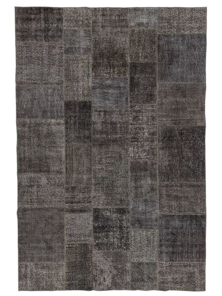 200X300 絨毯 Patchwork - Turkiet モダン ブラック/茶色 (ウール, トルコ) Carpetvista