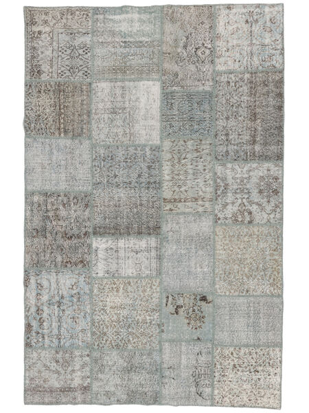 197X301 Patchwork - Turkiet Teppich Moderner Grau/Dunkelgrau (Wolle, Türkei) Carpetvista