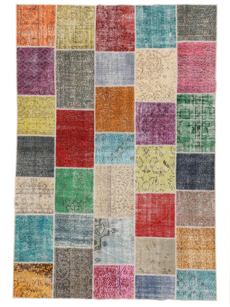 絨毯 Patchwork - Turkiet 204X300 茶色/グリーン (ウール, トルコ)